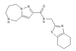 Image of N-(4,5,6,7-tetrahydro-1,3-benzothiazol-2-ylmethyl)-5,6,7,8-tetrahydro-4H-pyrazolo[1,5-a][1,4]diazepine-2-carboxamide