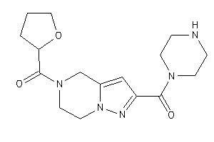 [2-(piperazine-1-carbonyl)-6,7-dihydro-4H-pyrazolo[1,5-a]pyrazin-5-yl]-(tetrahydrofuryl)methanone