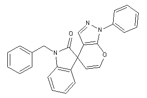 Image of 1-benzyl-1'-phenyl-spiro[indoline-3,4'-pyrano[2,3-c]pyrazole]-2-one