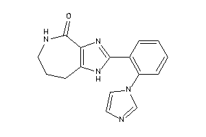 2-(2-imidazol-1-ylphenyl)-5,6,7,8-tetrahydro-1H-imidazo[4,5-c]azepin-4-one
