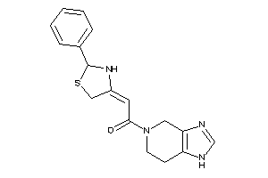 2-(2-phenylthiazolidin-4-ylidene)-1-(1,4,6,7-tetrahydroimidazo[4,5-c]pyridin-5-yl)ethanone