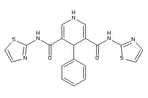 4-phenyl-N,N'-di(thiazol-2-yl)-1,4-dihydropyridine-3,5-dicarboxamide