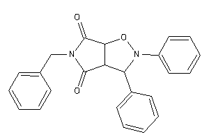 Image of 5-benzyl-2,3-diphenyl-3a,6a-dihydro-3H-pyrrolo[3,4-d]isoxazole-4,6-quinone