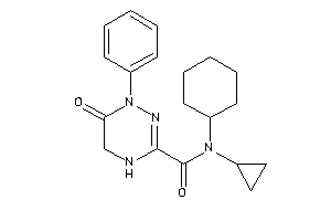 N-cyclohexyl-N-cyclopropyl-6-keto-1-phenyl-4,5-dihydro-1,2,4-triazine-3-carboxamide