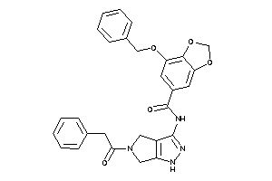 Image of 7-benzoxy-N-[5-(2-phenylacetyl)-4,6-dihydro-1H-pyrrolo[3,4-c]pyrazol-3-yl]-piperonylamide