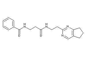 N-[3-[2-(6,7-dihydro-5H-cyclopenta[d]pyrimidin-2-yl)ethylamino]-3-keto-propyl]benzamide