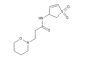 Image of N-(1,1-diketo-2,3-dihydrothiophen-3-yl)-3-(oxazinan-2-yl)propionamide