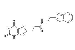 3-(2,6-diketo-3,7-dihydropurin-8-yl)-N-(2-imidazo[1,2-a]pyridin-2-ylethyl)propionamide