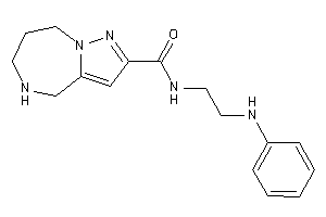 Image of N-(2-anilinoethyl)-5,6,7,8-tetrahydro-4H-pyrazolo[1,5-a][1,4]diazepine-2-carboxamide
