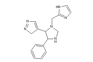 2-[[4-phenyl-5-(3H-pyrazol-4-yl)imidazolidin-1-yl]methyl]-1H-imidazole