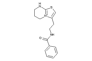N-[2-(5,6,7,8-tetrahydrothiazolo[3,2-a]pyrimidin-4-ium-3-yl)ethyl]benzamide
