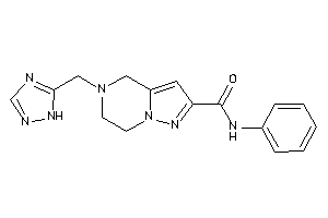 N-phenyl-5-(1H-1,2,4-triazol-5-ylmethyl)-6,7-dihydro-4H-pyrazolo[1,5-a]pyrazine-2-carboxamide
