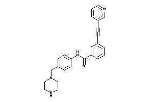 Image of N-[4-(piperazinomethyl)phenyl]-3-[2-(3-pyridyl)ethynyl]benzamide