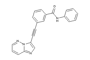 3-(2-imidazo[2,1-f]pyridazin-3-ylethynyl)-N-phenyl-benzamide