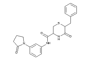 6-benzyl-5-keto-N-[3-(2-ketopyrrolidino)phenyl]thiomorpholine-3-carboxamide