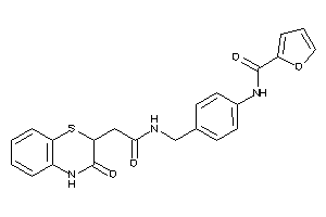 N-[4-[[[2-(3-keto-4H-1,4-benzothiazin-2-yl)acetyl]amino]methyl]phenyl]-2-furamide