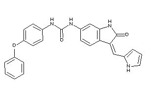 1-[2-keto-3-(1H-pyrrol-2-ylmethylene)indolin-6-yl]-3-(4-phenoxyphenyl)urea