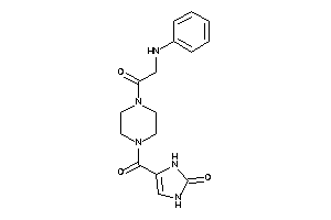 Image of 4-[4-(2-anilinoacetyl)piperazine-1-carbonyl]-4-imidazolin-2-one