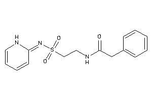 2-phenyl-N-[2-(1H-pyridin-2-ylideneamino)sulfonylethyl]acetamide