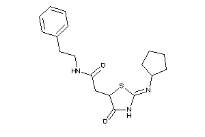 2-(2-cyclopentylimino-4-keto-thiazolidin-5-yl)-N-phenethyl-acetamide