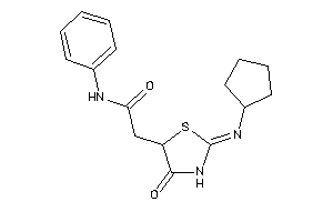 2-(2-cyclopentylimino-4-keto-thiazolidin-5-yl)-N-phenyl-acetamide