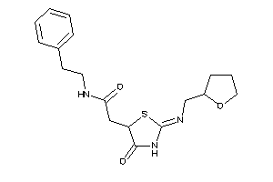 2-[4-keto-2-(tetrahydrofurfurylimino)thiazolidin-5-yl]-N-phenethyl-acetamide
