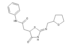 2-[4-keto-2-(tetrahydrofurfurylimino)thiazolidin-5-yl]-N-phenyl-acetamide