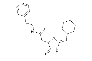 2-(2-cyclohexylimino-4-keto-thiazolidin-5-yl)-N-phenethyl-acetamide