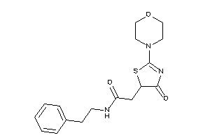 2-(4-keto-2-morpholino-2-thiazolin-5-yl)-N-phenethyl-acetamide