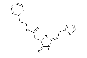 2-[2-(2-furfurylimino)-4-keto-thiazolidin-5-yl]-N-phenethyl-acetamide