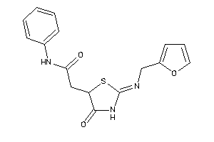 2-[2-(2-furfurylimino)-4-keto-thiazolidin-5-yl]-N-phenyl-acetamide