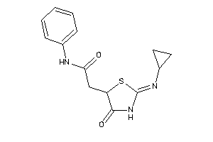 2-(2-cyclopropylimino-4-keto-thiazolidin-5-yl)-N-phenyl-acetamide