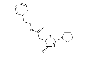 2-(4-keto-2-pyrrolidino-2-thiazolin-5-yl)-N-phenethyl-acetamide