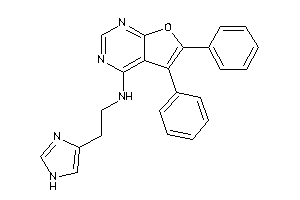 Image of (5,6-diphenylfuro[2,3-d]pyrimidin-4-yl)-[2-(1H-imidazol-4-yl)ethyl]amine