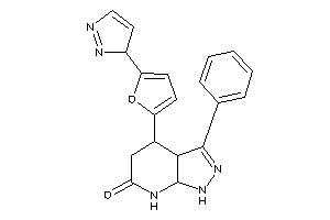 3-phenyl-4-[5-(3H-pyrazol-3-yl)-2-furyl]-1,3a,4,5,7,7a-hexahydropyrazolo[3,4-b]pyridin-6-one