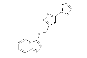 2-(2-furyl)-5-[([1,2,4]triazolo[3,4-f]pyrimidin-3-ylthio)methyl]-1,3,4-oxadiazole