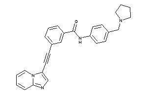 3-(2-imidazo[1,2-a]pyridin-3-ylethynyl)-N-[4-(pyrrolidinomethyl)phenyl]benzamide