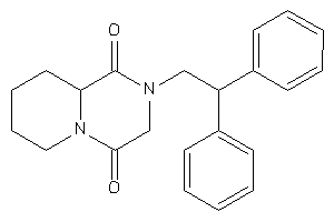 2-(2,2-diphenylethyl)-3,6,7,8,9,9a-hexahydropyrido[1,2-a]pyrazine-1,4-quinone