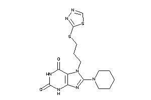8-piperidino-7-[3-(1,3,4-thiadiazol-2-ylthio)propyl]xanthine