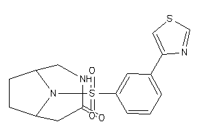 Image of 9-(3-thiazol-4-ylphenyl)sulfonyl-4,9-diazabicyclo[4.2.1]nonan-3-one