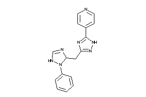 4-[3-[(2-phenyl-1,3-dihydro-1,2,4-triazol-3-yl)methyl]-1H-1,2,4-triazol-5-yl]pyridine