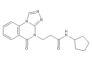 N-cyclopentyl-3-(5-keto-[1,2,4]triazolo[4,3-a]quinazolin-4-yl)propionamide