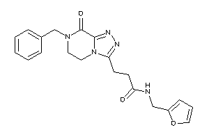 Image of 3-(7-benzyl-8-keto-5,6-dihydro-[1,2,4]triazolo[4,3-a]pyrazin-3-yl)-N-(2-furfuryl)propionamide
