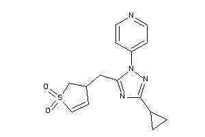 Image of 3-[[5-cyclopropyl-2-(4-pyridyl)-1,2,4-triazol-3-yl]methyl]-2,3-dihydrothiophene 1,1-dioxide