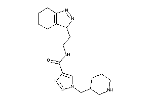 1-(3-piperidylmethyl)-N-[2-(4,5,6,7-tetrahydro-3H-indazol-3-yl)ethyl]triazole-4-carboxamide