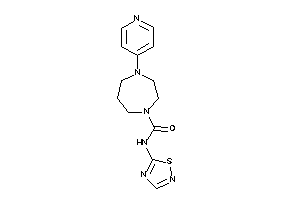 4-(4-pyridyl)-N-(1,2,4-thiadiazol-5-yl)-1,4-diazepane-1-carboxamide