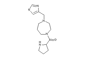Pyrrolidin-2-yl-[4-(thiazol-4-ylmethyl)-1,4-diazepan-1-yl]methanone
