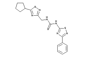 1-[(5-cyclopentyl-1,2,4-oxadiazol-3-yl)methyl]-3-(3-phenyl-1,2,4-thiadiazol-5-yl)urea