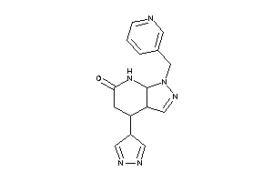 4-(4H-pyrazol-4-yl)-1-(3-pyridylmethyl)-4,5,7,7a-tetrahydro-3aH-pyrazolo[3,4-b]pyridin-6-one