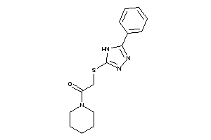 2-[(5-phenyl-4H-1,2,4-triazol-3-yl)thio]-1-piperidino-ethanone